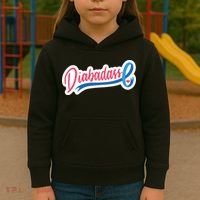 Diabetes Awareness Diabadass Kids Hoodie thumb 3