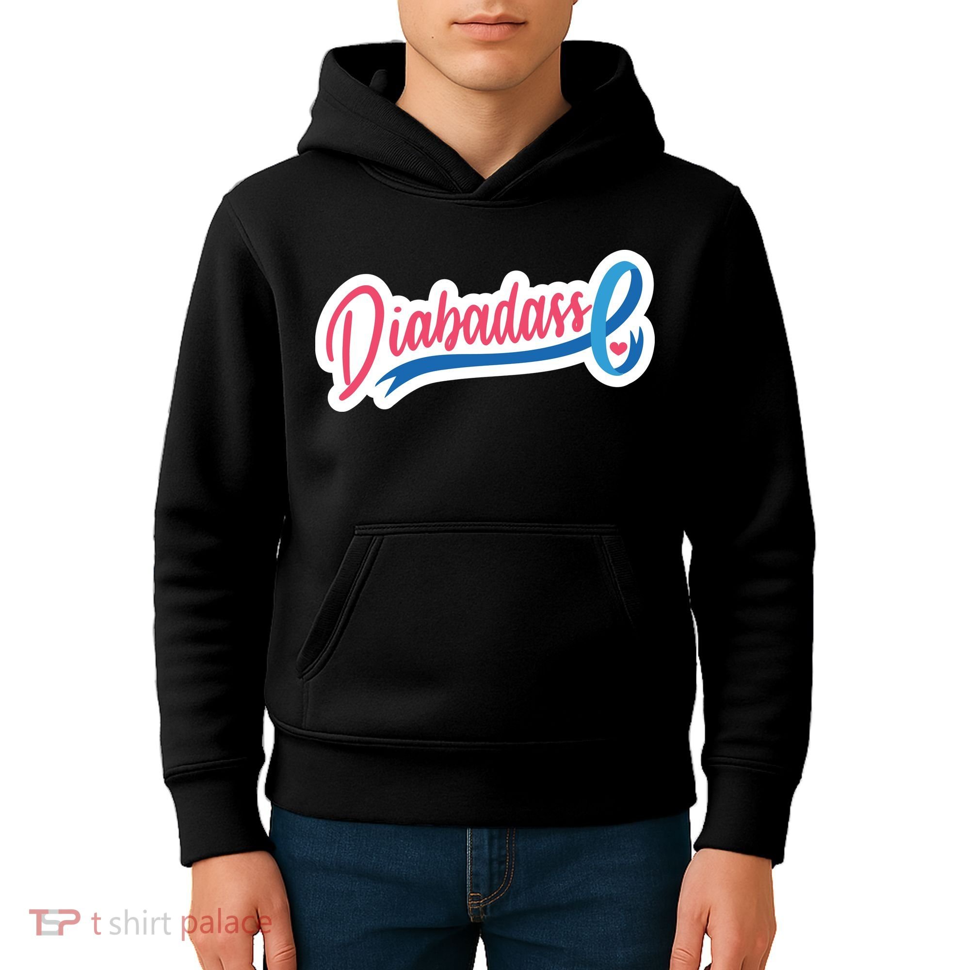 Diabetes Awareness Diabadass Kids Hoodie