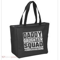 Daddy And Daughter S Father Daughter Squad Bond Tote Bag thumb 2