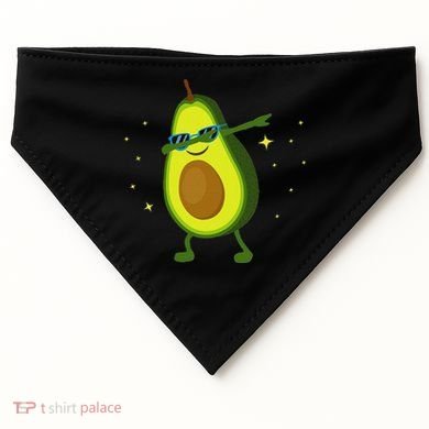 Dabbing Avocado Dabbing Fruit S Vegan Avocado USA-Made Doggie Bandana