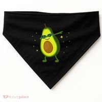 Dabbing Avocado Dabbing Fruit S Vegan Avocado USA-Made Doggie Bandana thumb 0