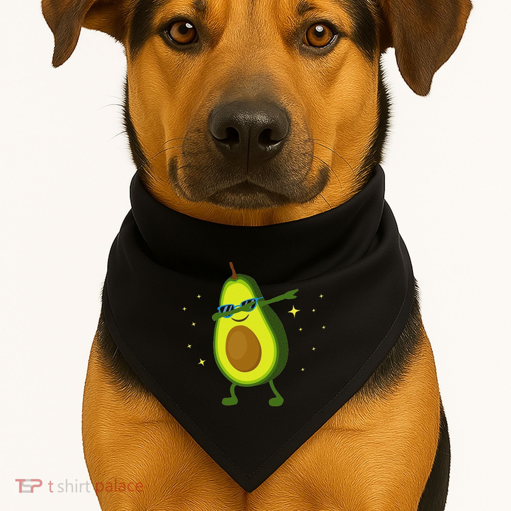 Dabbing Avocado Dabbing Fruit S Vegan Avocado USA-Made Doggie Bandana