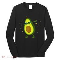 Dabbing Avocado Dabbing Fruit S Vegan Avocado Long Sleeve Shirt thumb 0