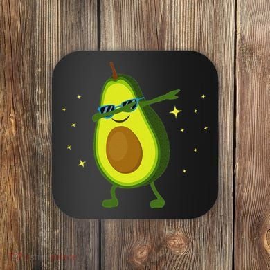 Dabbing Avocado Dabbing Fruit S Vegan Avocado Coaster