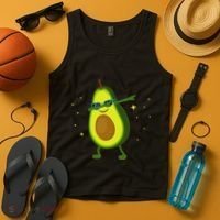 Dabbing Avocado Dabbing Fruit S Vegan Avocado Tank Top thumb 4