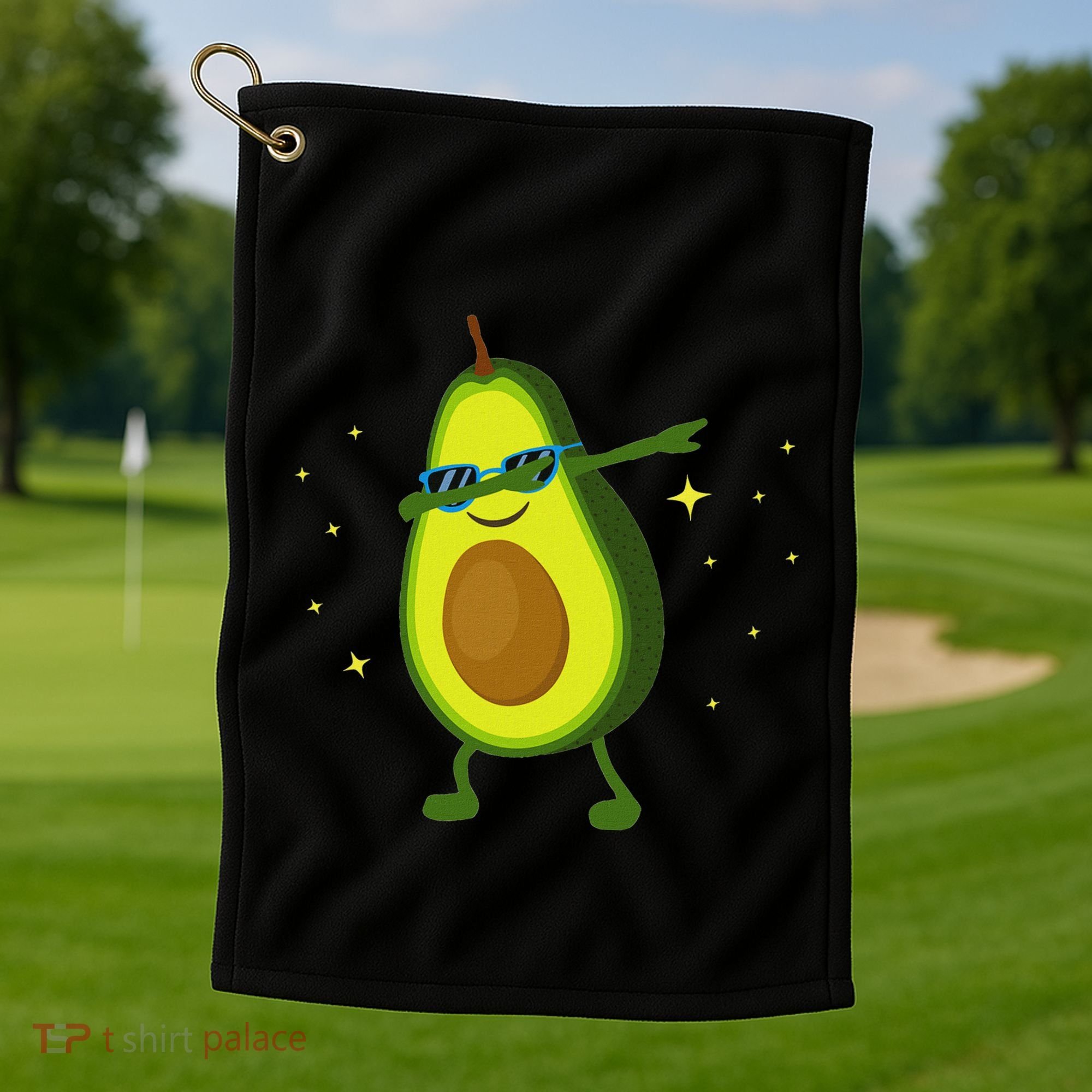 Dabbing Avocado Dabbing Fruit S Vegan Avocado Golf Towel