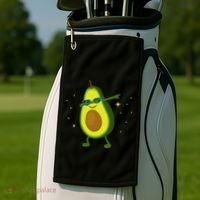 Dabbing Avocado Dabbing Fruit S Vegan Avocado Golf Towel thumb 2
