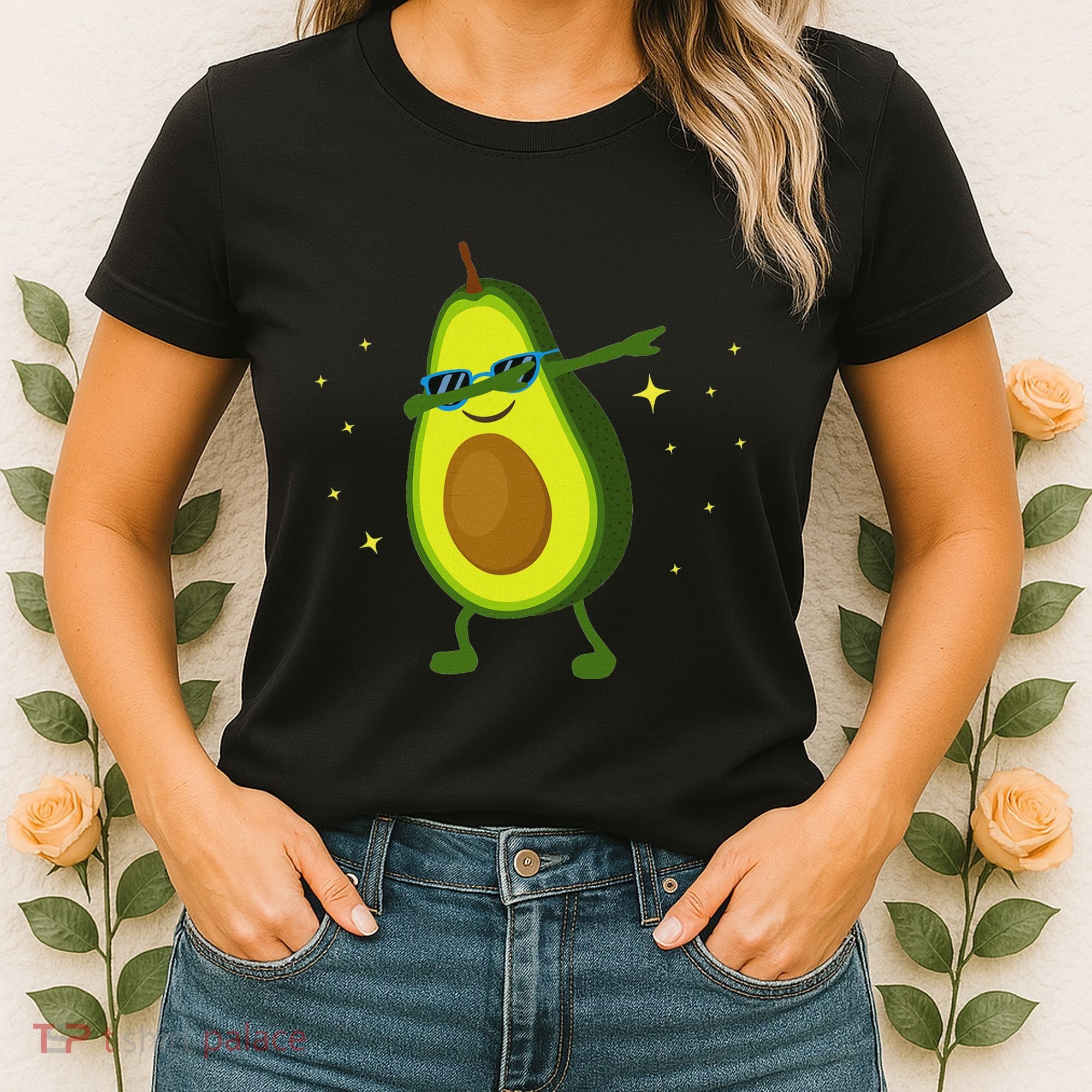 Dabbing Avocado Dabbing Fruit S Vegan Avocado Women's T-Shirt