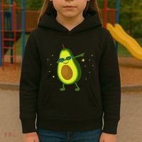 Dabbing Avocado Dabbing Fruit S Vegan Avocado Kids Hoodie thumb 3