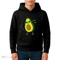 Dabbing Avocado Dabbing Fruit S Vegan Avocado Kids Hoodie thumb 4