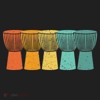 Djembe African Drums Retro Style Women's Sweatshirt thumb 2