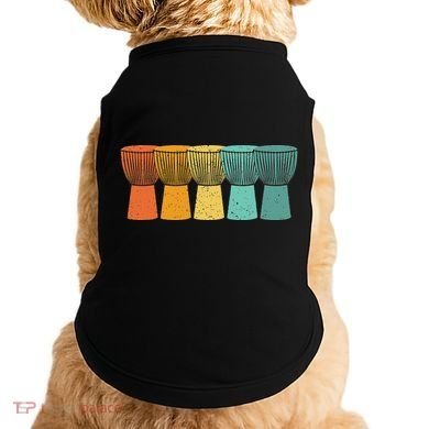 Djembe African Drums Retro Style Doggie Tank