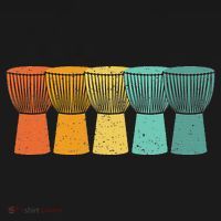 Djembe African Drums Retro Style Doggie Tank thumb 4