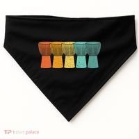Djembe African Drums Retro Style USA-Made Doggie Bandana thumb 0