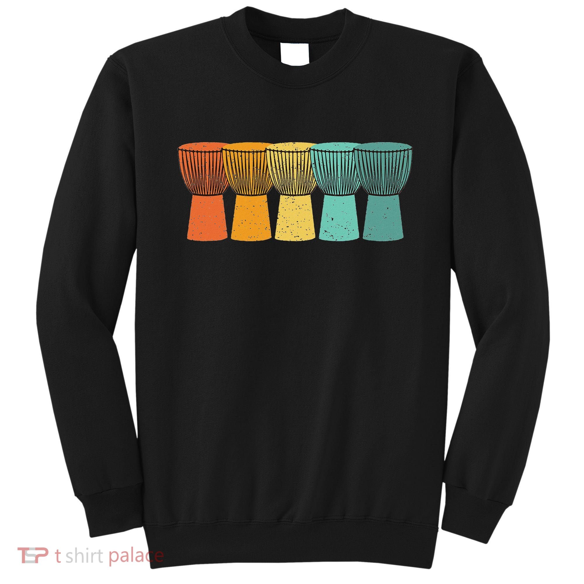 Djembe African Drums Retro Style Sweatshirt