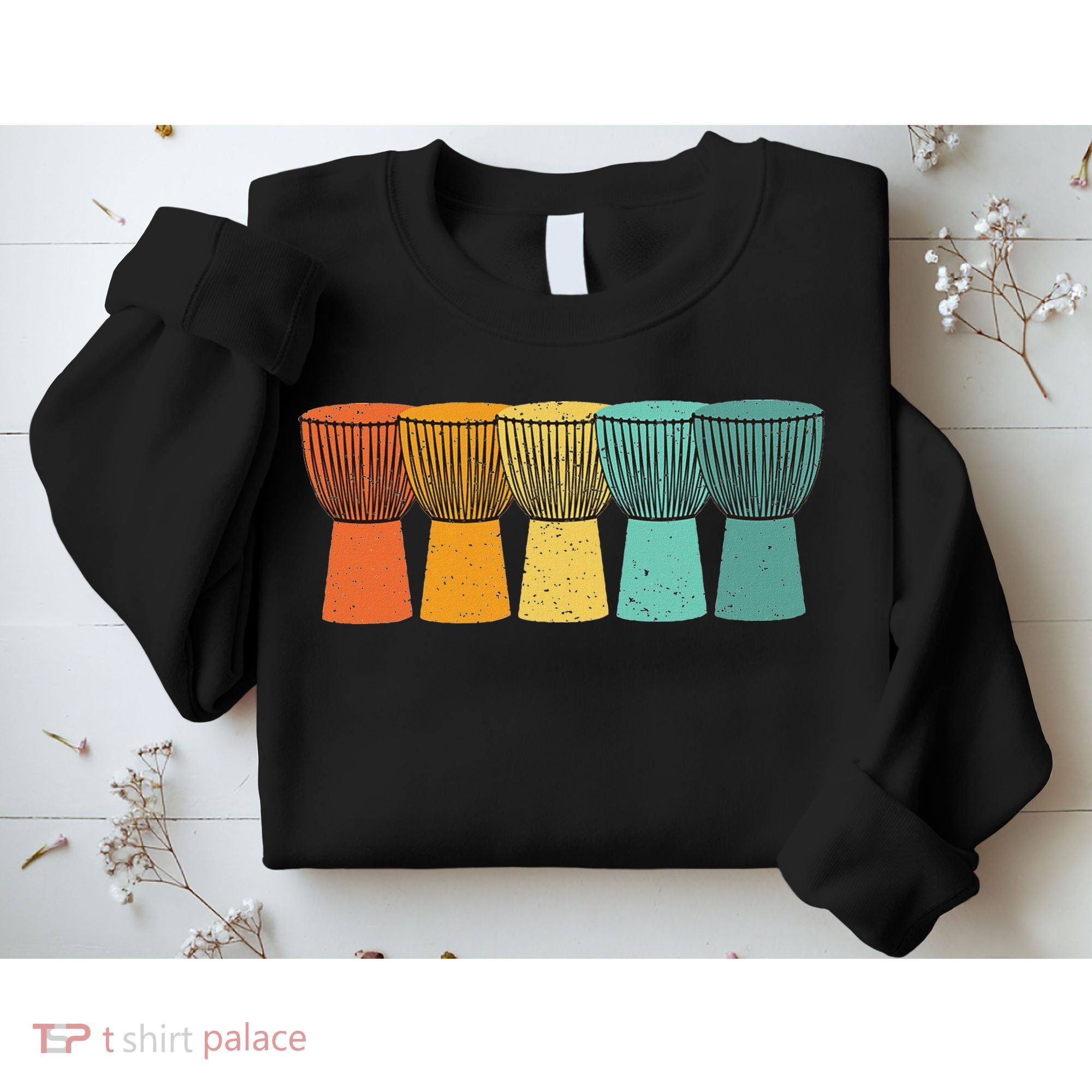 Djembe African Drums Retro Style Sweatshirt