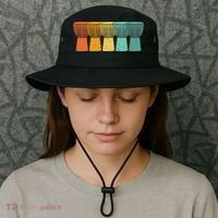 Djembe African Drums Retro Style Bucket Hat thumb 3