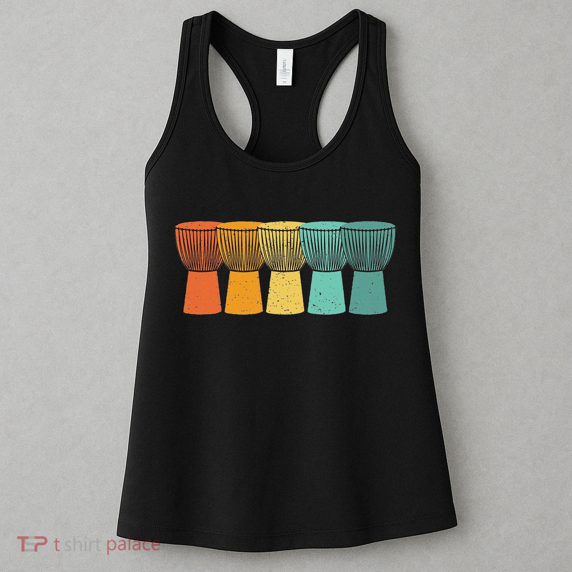 Djembe African Drums Retro Style Women's Tank Top