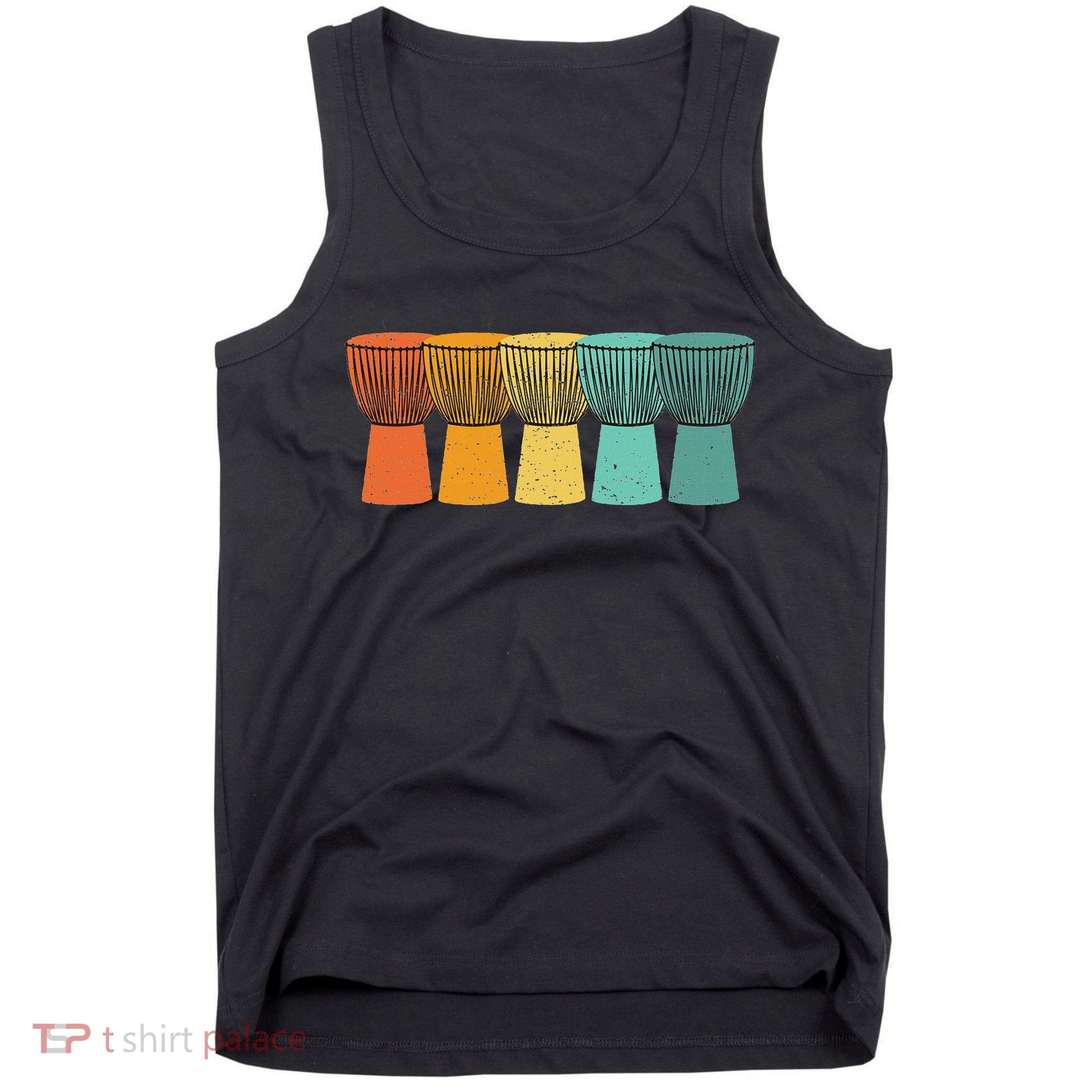 Djembe African Drums Retro Style Tank Top