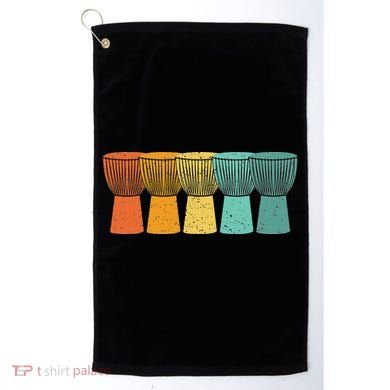 Djembe African Drums Retro Style Golf Towel