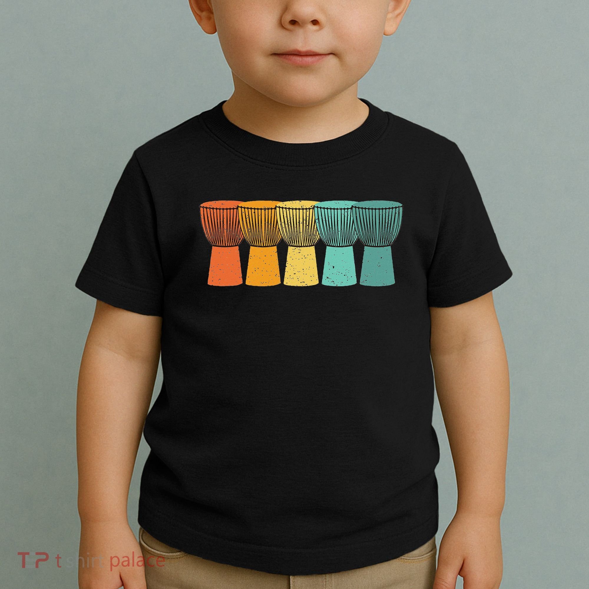 Djembe African Drums Retro Style Toddler T-Shirt