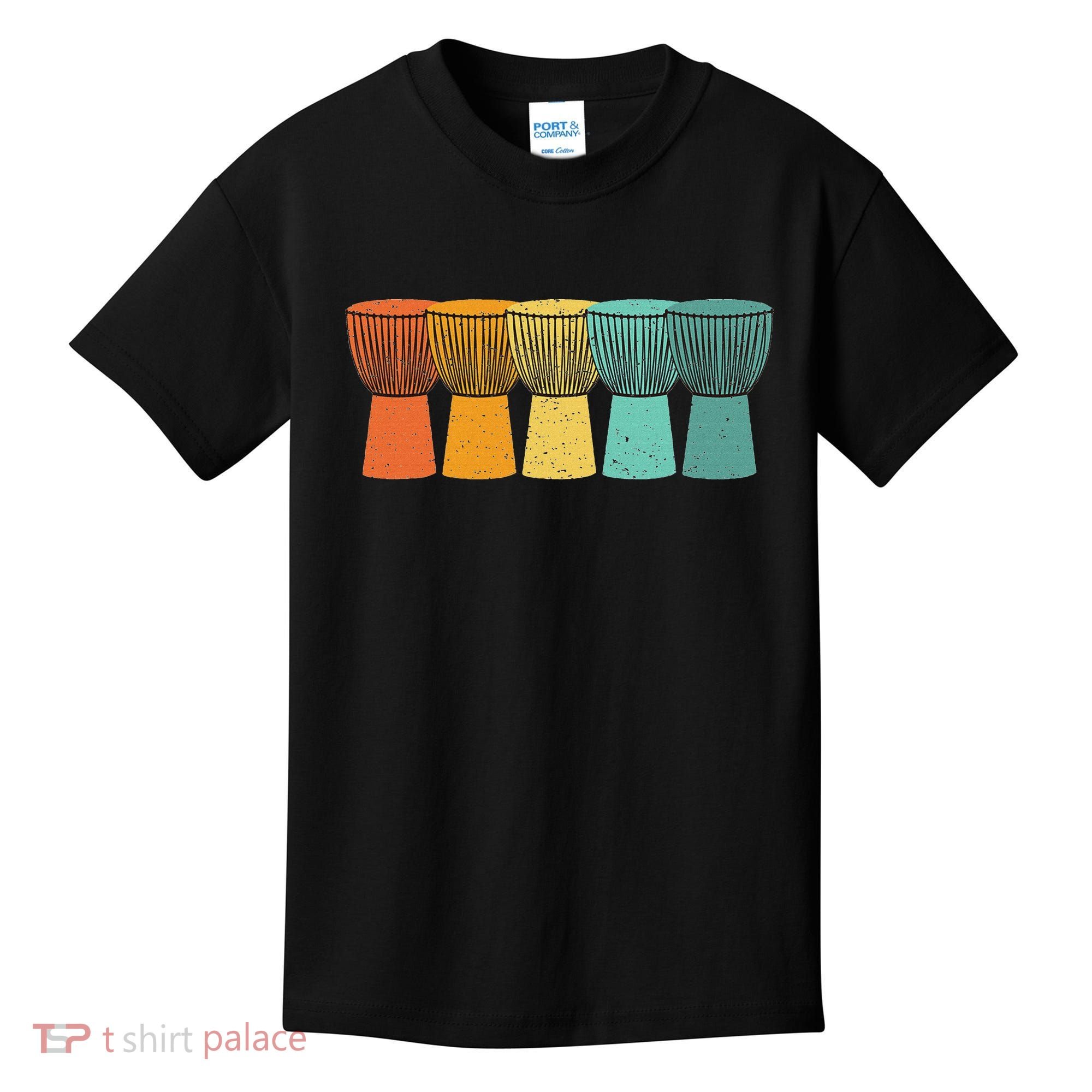 Djembe African Drums Retro Style Kids T-Shirt