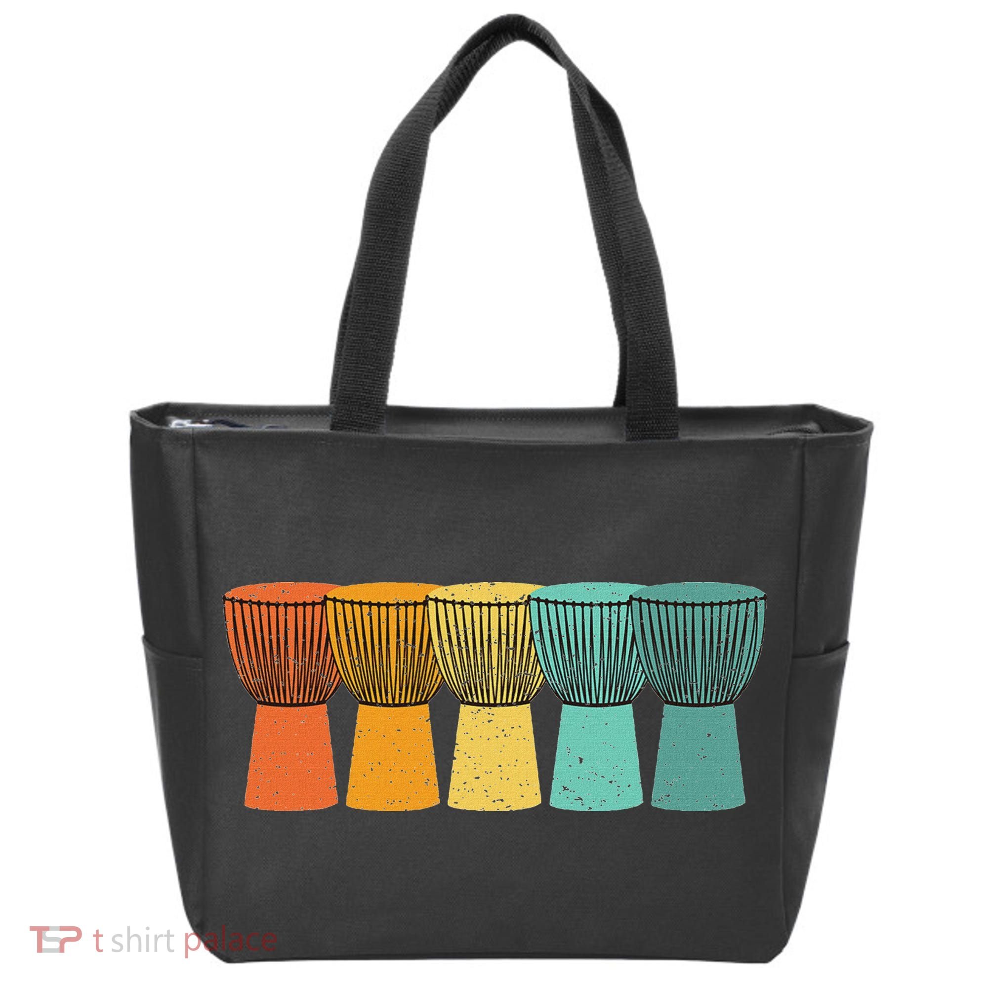 Djembe African Drums Retro Style Tote Bag