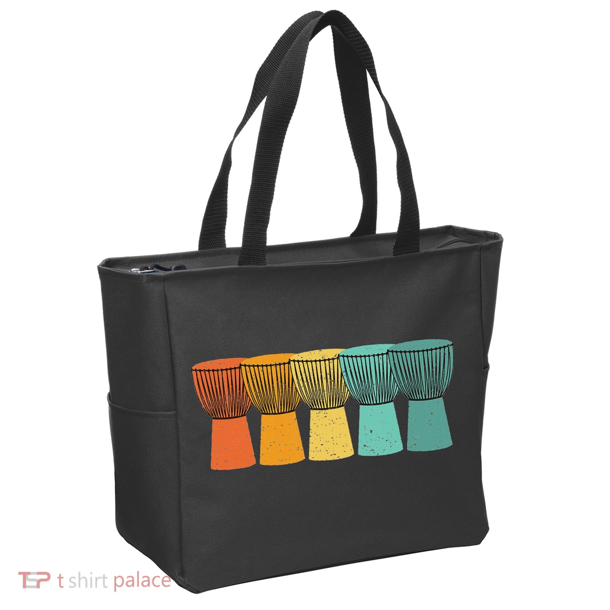 Djembe African Drums Retro Style Tote Bag
