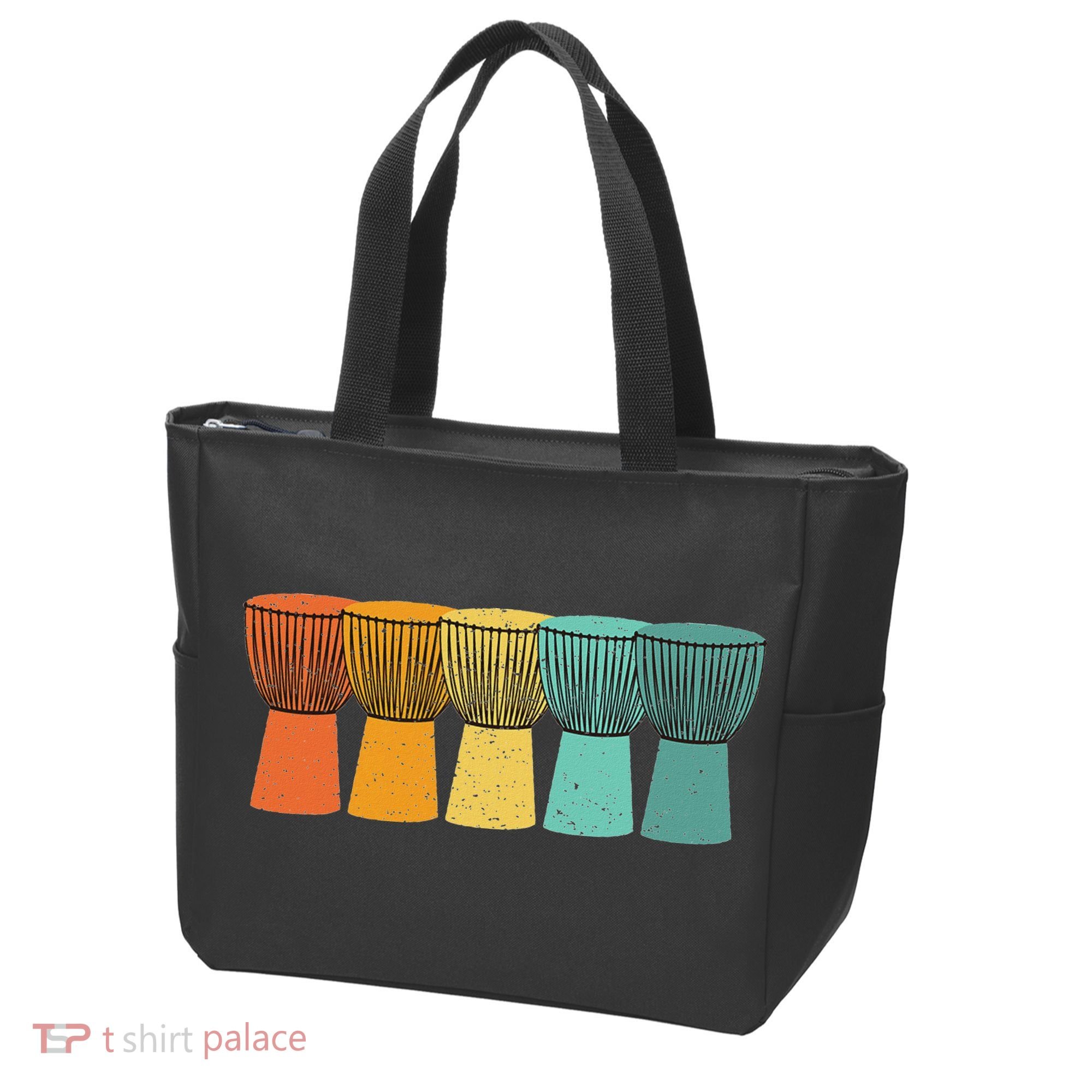 Djembe African Drums Retro Style Tote Bag