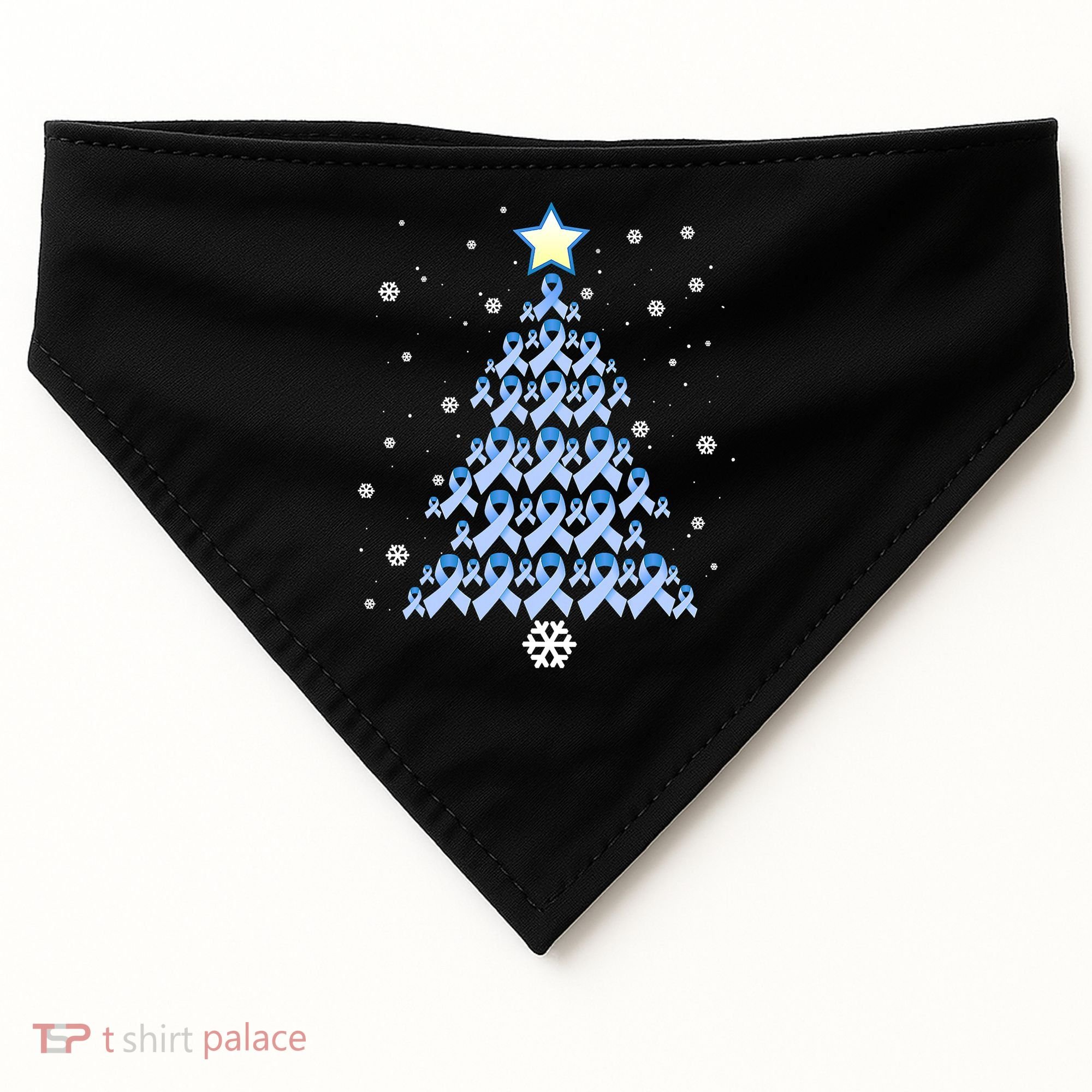 Diabetes Awareness Decoration Christmas Tree USA-Made Doggie Bandana