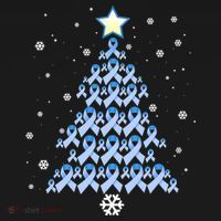 Diabetes Awareness Decoration Christmas Tree Coaster thumb 2