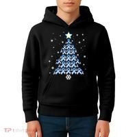 Diabetes Awareness Decoration Christmas Tree Kids Hoodie thumb 4
