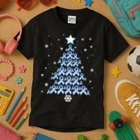Diabetes Awareness Decoration Christmas Tree Kids T-Shirt thumb 3
