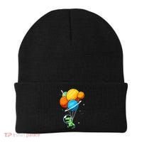 Dino Astronaut Dinosaur in Space Holding Planet Balloons Beanie thumb 0