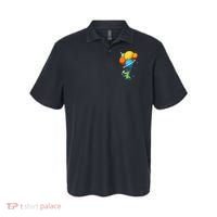 Dino Astronaut Dinosaur in Space Holding Planet Balloons Polo thumb 0