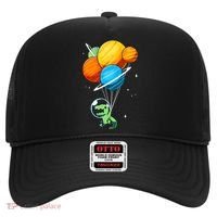 Dino Astronaut Dinosaur in Space Holding Planet Balloons Hat thumb 0