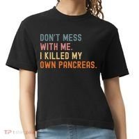 Diabetes Awareness Dont Mess With Me I Killed My Own Pancreas Comfort Colors Boxy T-Shirt thumb 0