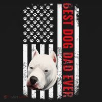 Dogo Argentino Dad Dog Lover American Flag Usa Pride Visor thumb 3