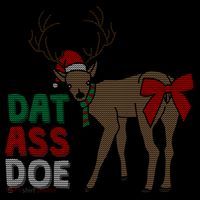 Dat Ass Doe Reindeer Naughty Funny Christmas Gift Coffee Mug thumb 5