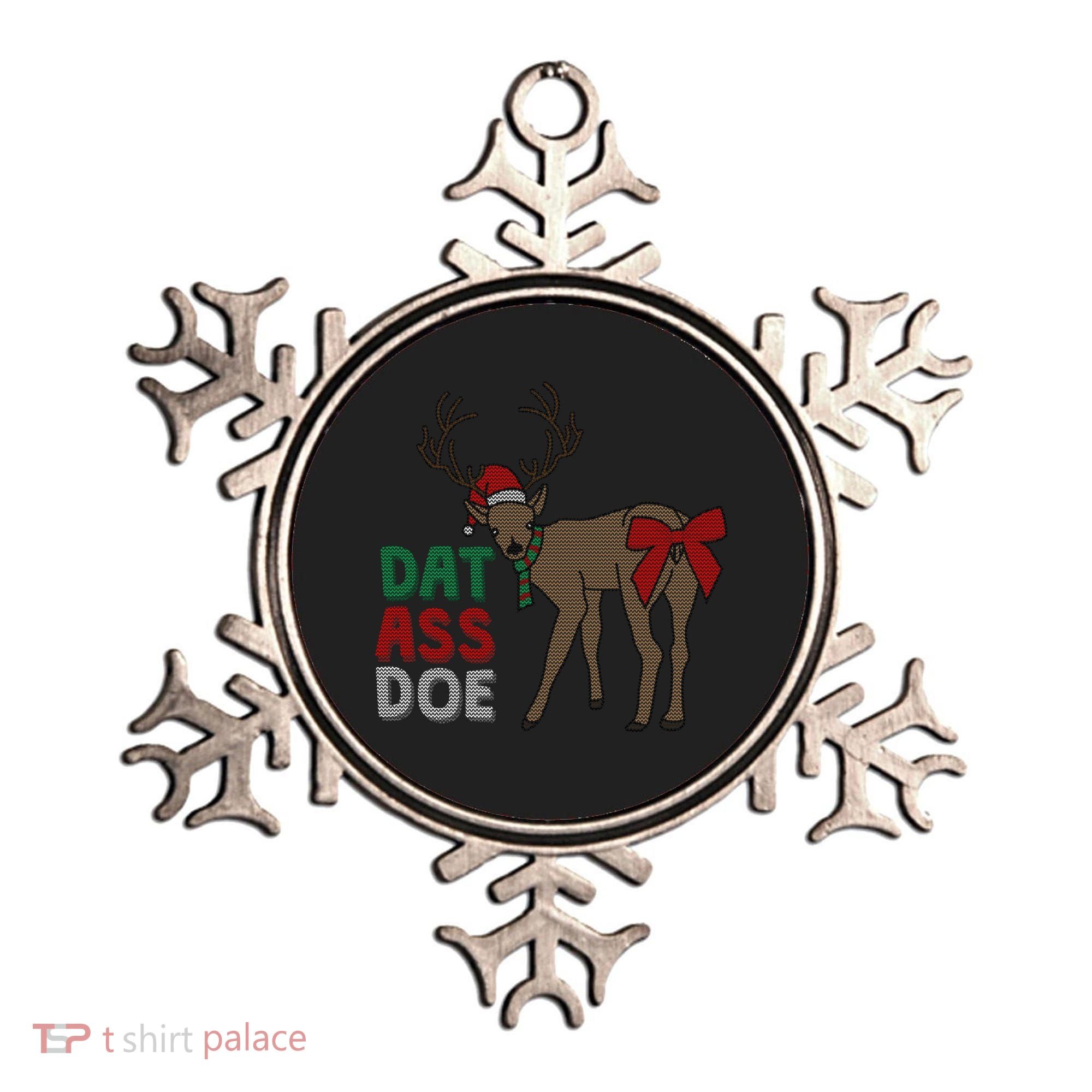 Dat Ass Doe Reindeer Naughty Funny Christmas Gift Ornament