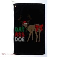 Dat Ass Doe Reindeer Naughty Funny Christmas Gift Golf Towel thumb 0
