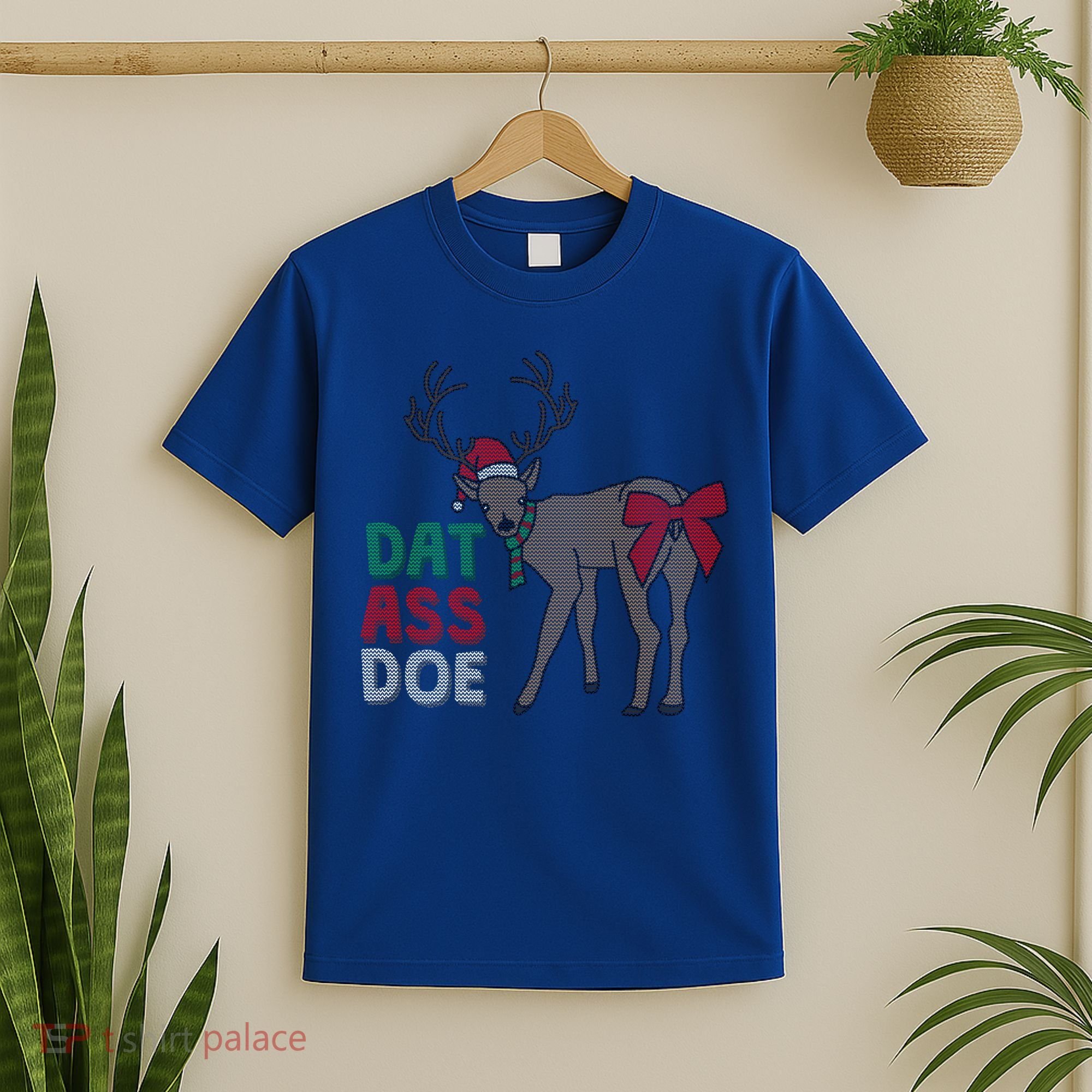 Dat Ass Doe Reindeer Naughty Funny Christmas Gift T-Shirt