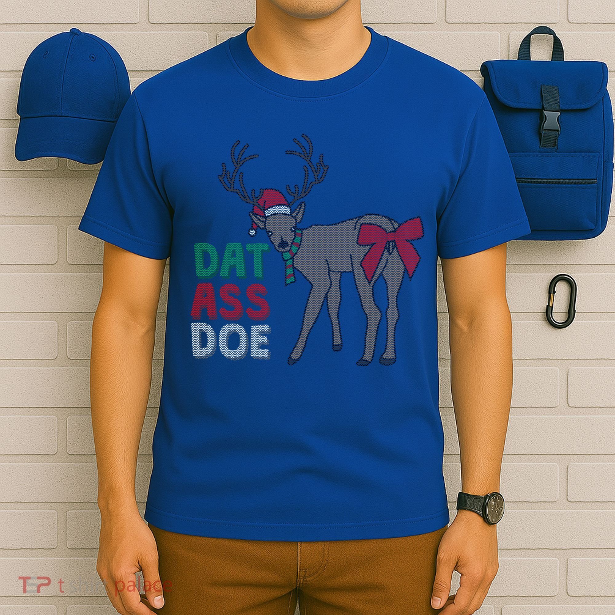 Dat Ass Doe Reindeer Naughty Funny Christmas Gift T-Shirt