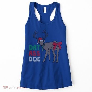 Dat Ass Doe Reindeer Naughty Funny Christmas Gift Women's Tank Top