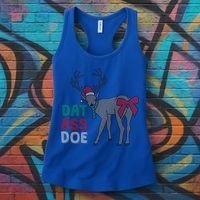 Dat Ass Doe Reindeer Naughty Funny Christmas Gift Women's Tank Top thumb 3