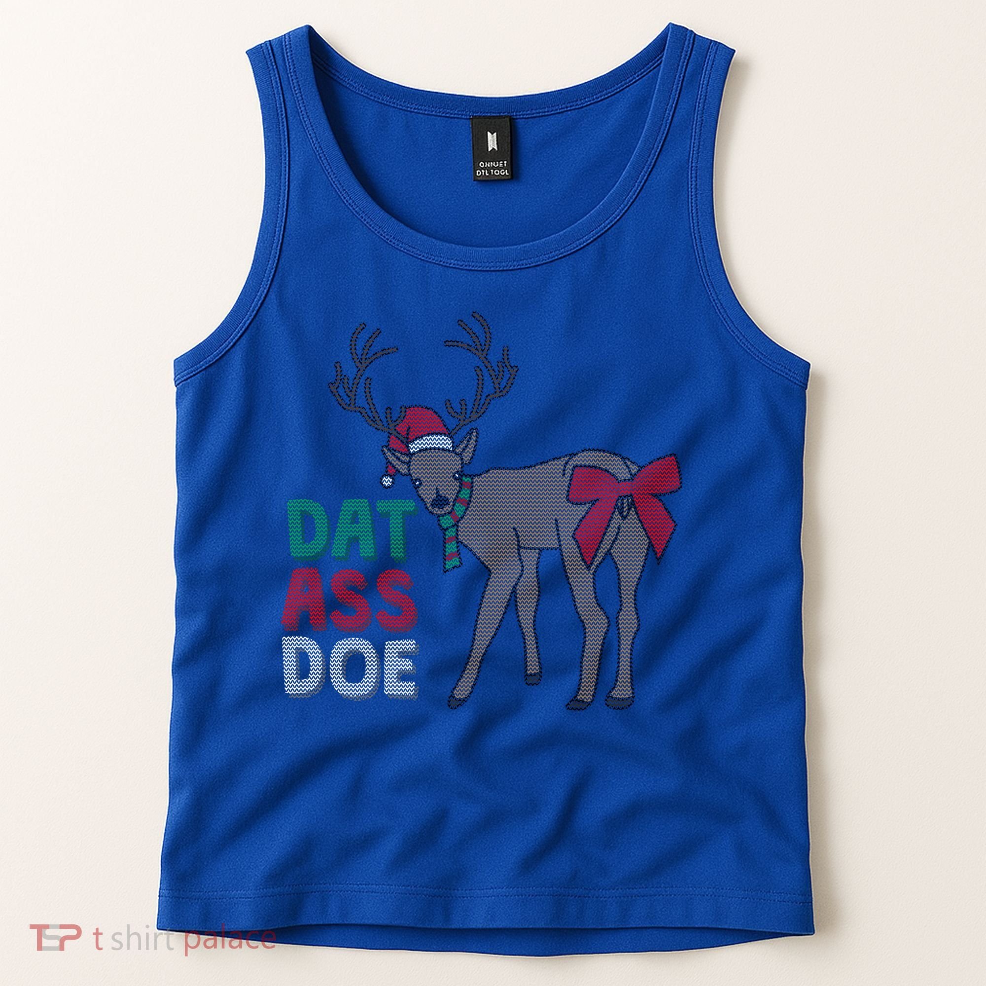 Dat Ass Doe Reindeer Naughty Funny Christmas Gift Tank Top