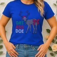 Dat Ass Doe Reindeer Naughty Funny Christmas Gift Women's T-Shirt thumb 2