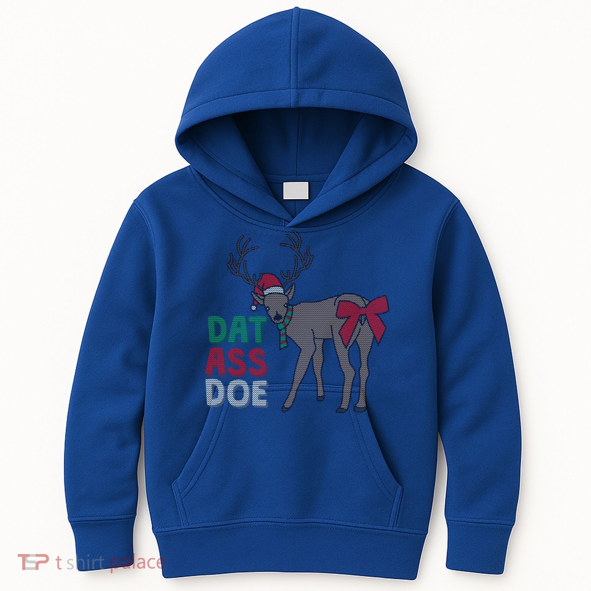 Dat Ass Doe Reindeer Naughty Funny Christmas Gift Kids Hoodie