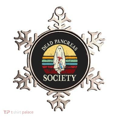 Diabetes Awareness Dead Pancreas Society Halloween Ghost Ornament