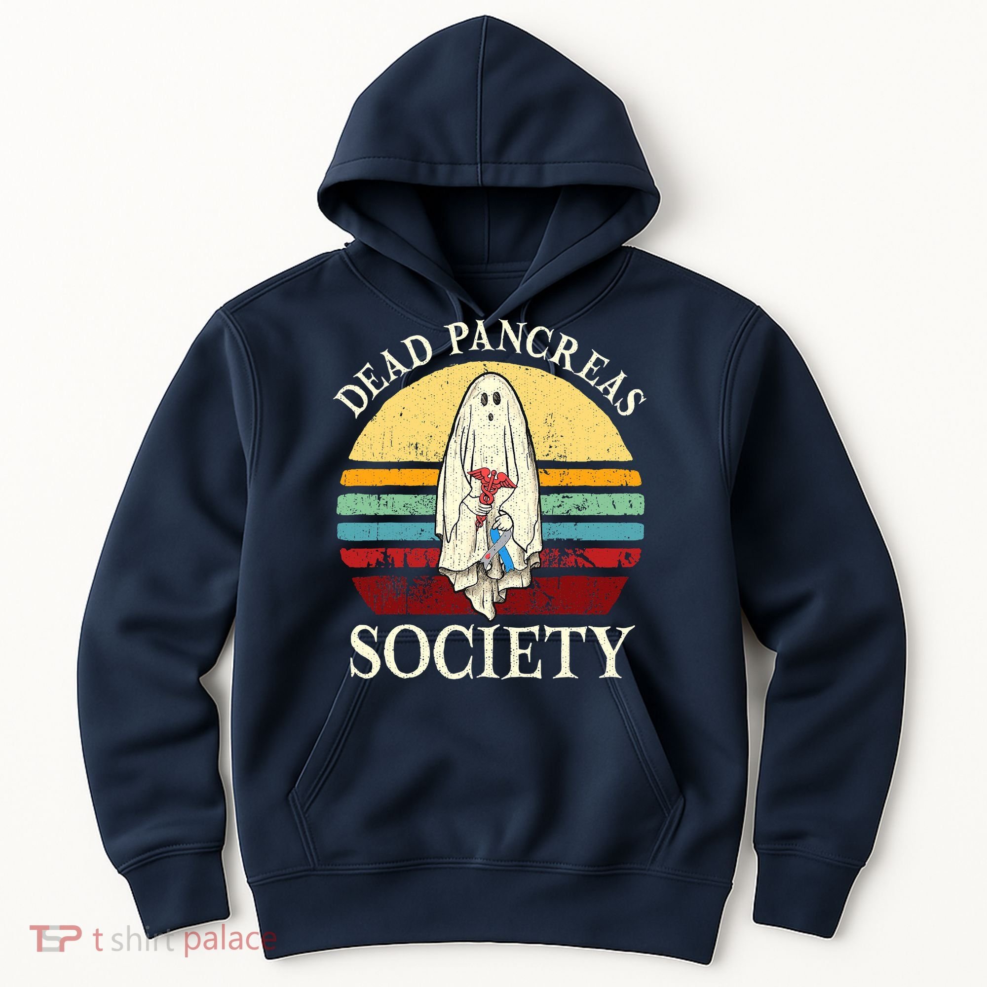Diabetes Awareness Dead Pancreas Society Halloween Ghost Hoodie